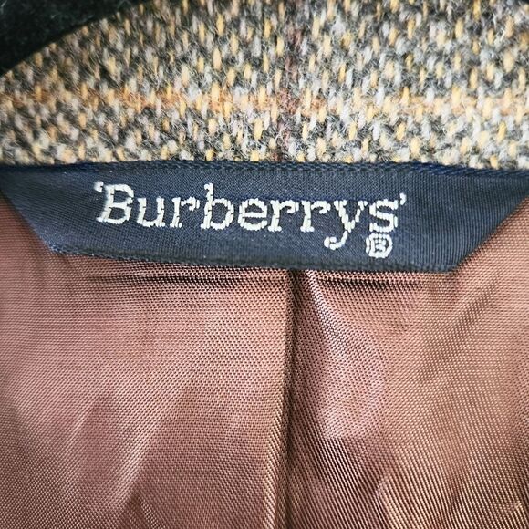 Burberry Vintage Tan Tweed Men's Blazer - Picture 3 of 10